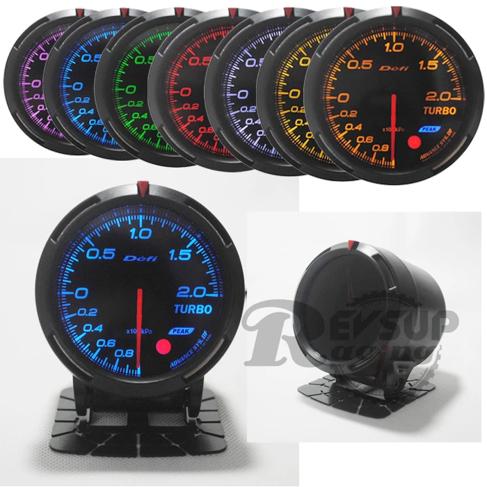 7 Backlight Color In 1 60mm DEFI Advance BF Auto Turbo Boost Gauge