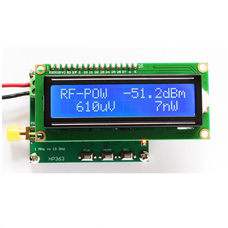 Sofware RF Attenuation Value HoHome 8GHz 1-8000Mhz OLED RF Power Meter 55~-5 dBm