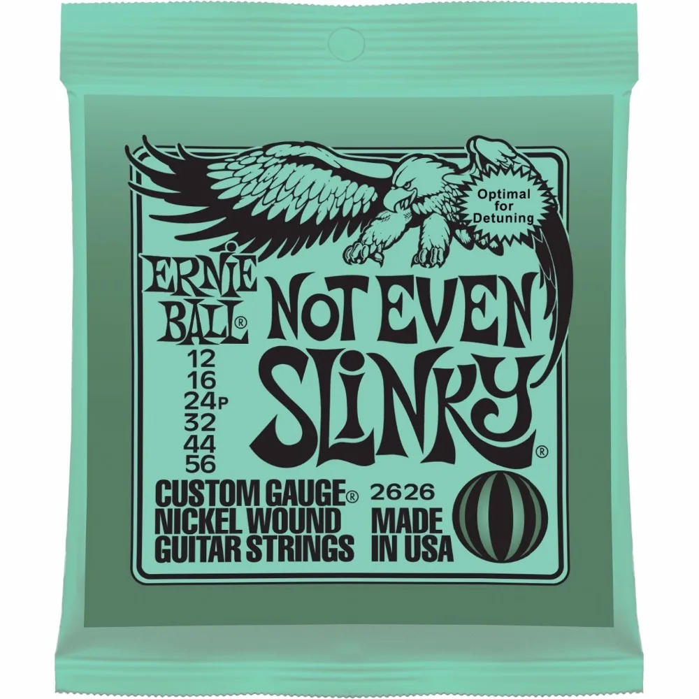 

Ernie Ball 2626 Nickel Not Even Slinky Drop Tuning Electric Guitar Strings 012-056