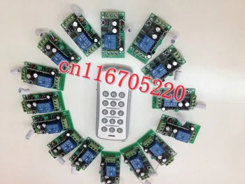 

DC 12V 10A 1000M 1CH RF Learning Code Wireless Remote Control Switch Relay System 12V 1 Transmitter&15 Receiver 315MHz 433MHz