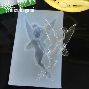 

1pcs UV Resin Jewelry Liquid Silicone Mold Dance Girl Angel Elves Resin Charms Molds For DIY Intersperse Decorate Making Jewelry