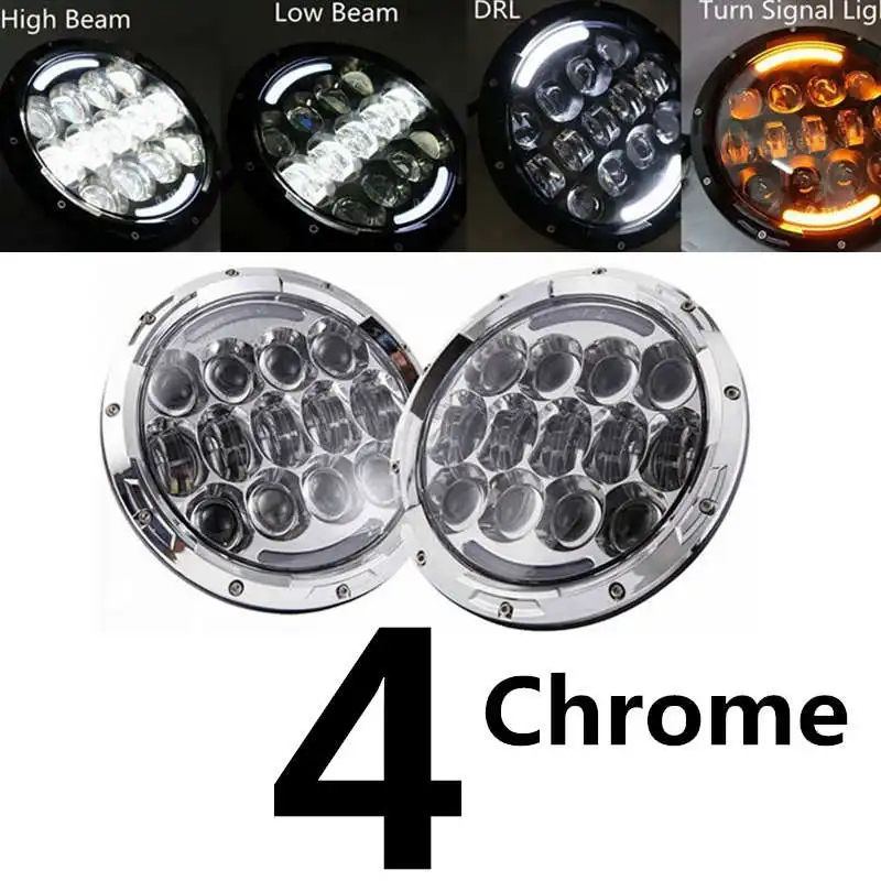 7 Inch Round Daymaker Projector H4 LED Headlight For Jeep Wrangler JK TJ LJ.For Lada 4x4 urban Niva 7 inch headlight.2.7p7g_