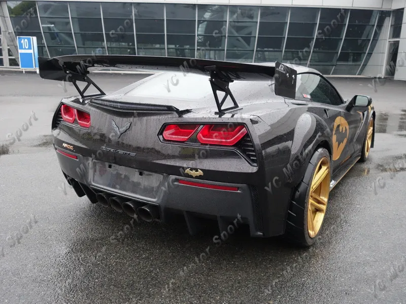 2014-2019 Chevrolet Corvette C7 APR GTC-500 Style GT Wing Spoiler CF (110)