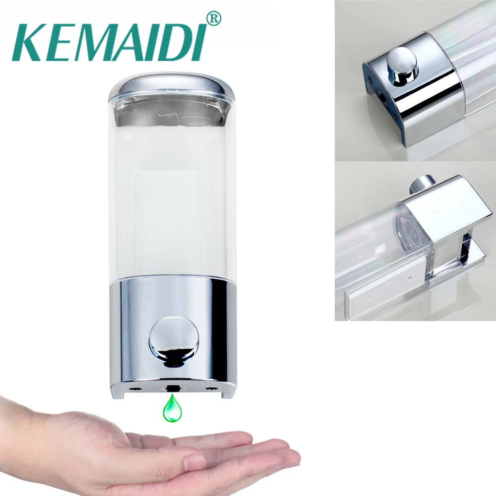 KEMAIDI Hand Soap Dispenser Wall Mounted ABS Hand Liquid Dispensador Bathroom Shower Shampoo
