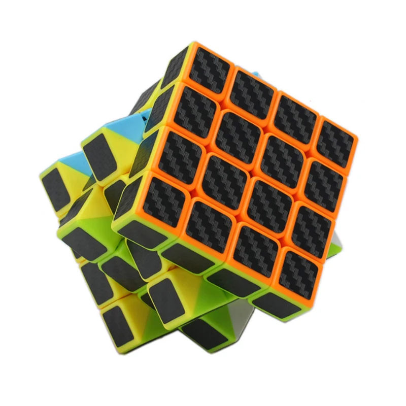 Zcube 2x2x2 3x3x3 углеродное волокно наклейка Скорость Magic speed Cube Megaminx обучающая игрушка-головоломка карбоновая волшебный куб Cubo