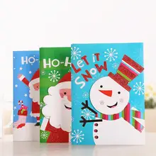 10pcs/lot Korean Creative Three-dimensional Applique Christmas Music Greeting Card Children's Music Blessing Card