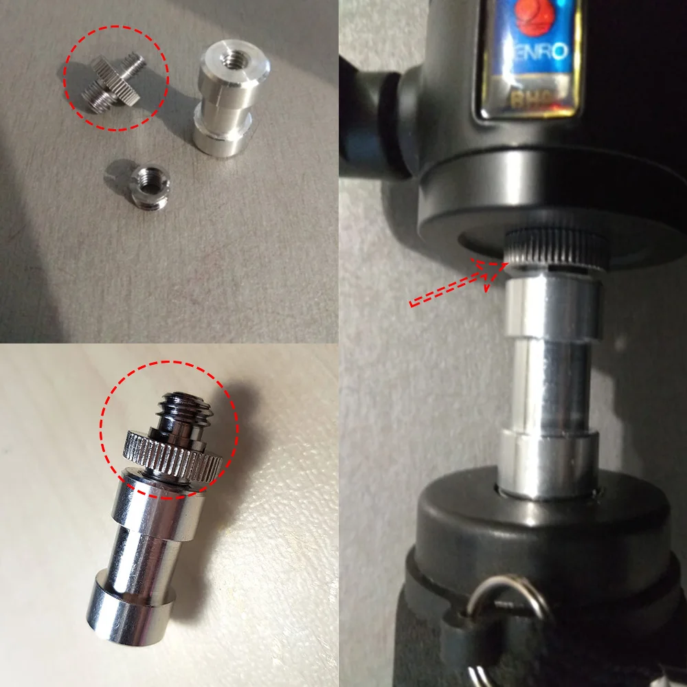Стандартный винт для штатива и штатива 1/"-3/8" для крепления к штативу для камеры, светильник, подставка, аксессуары для фотостудии