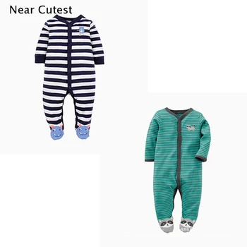 

2pcs/lot Winter Baby Romper Baby Boy Girl Clothes Long Sleeve Newborn Jumpsuits & Rompers Baby Product