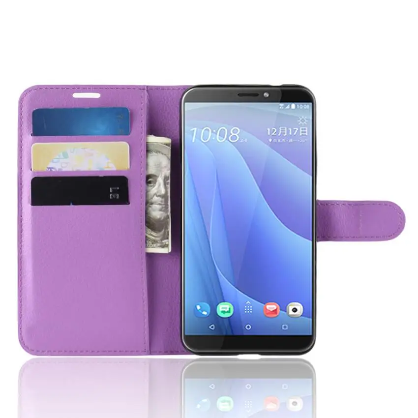 Для htc Desire 12 S htc Desire 12 S Чехол Флип Роскошный чехол для телефона из искусственной кожи для htc Desire 12 S Desire12 s задняя крышка Couq