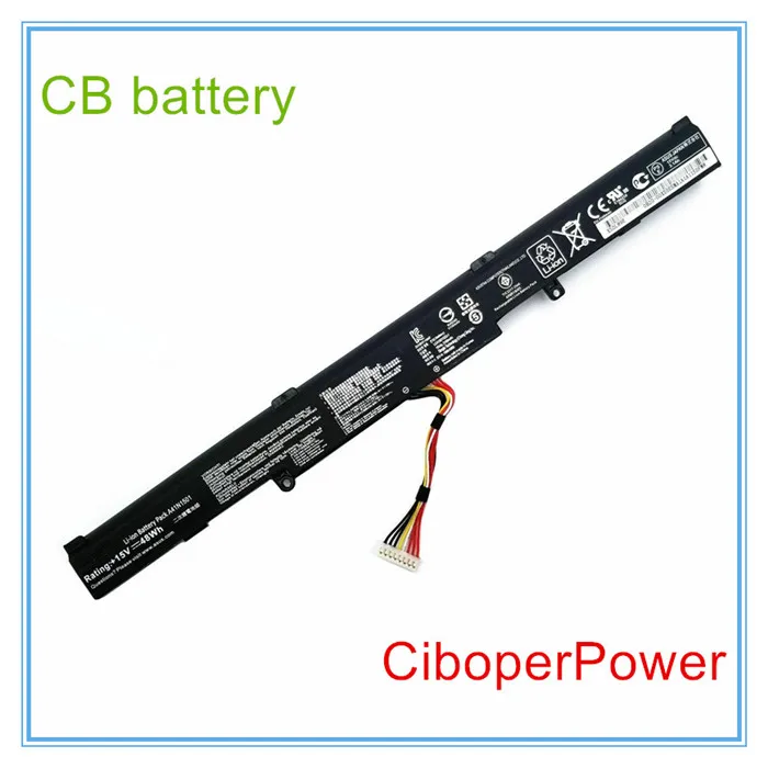 Originale Batteria Di Qualità Per 15V 48Wh A41N1501 Batteria Del Computer Portatile Per Gl752Vw N752V N552V