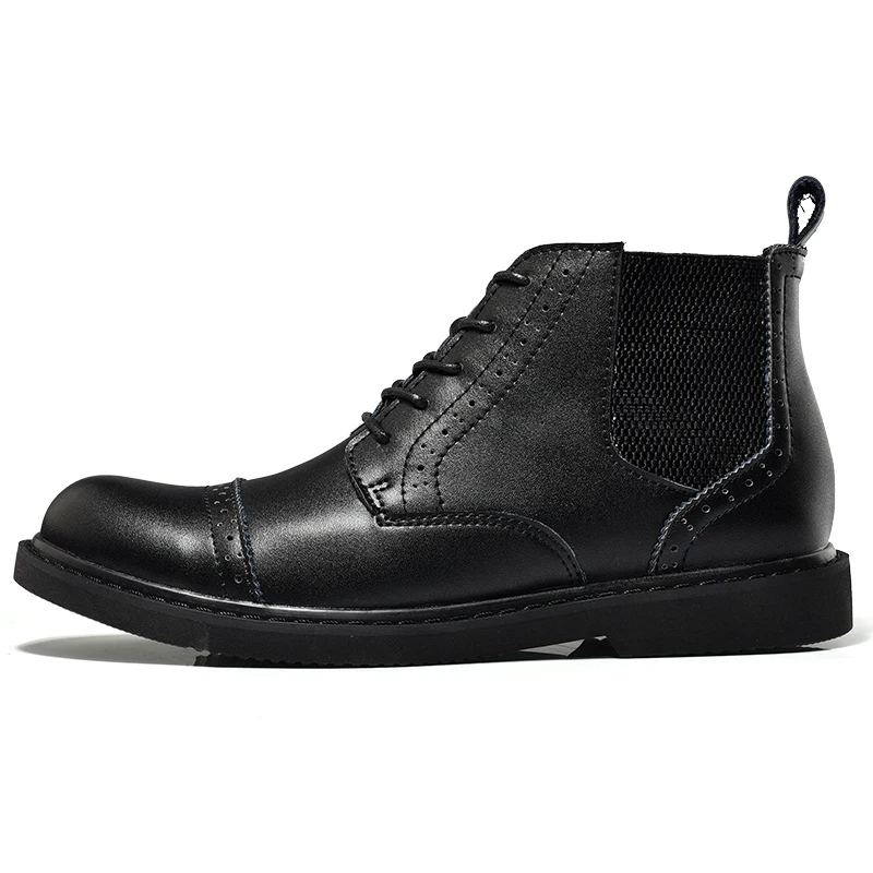 Bout Cuir Rond Dur De Noir Nouvelle Iko0 Occasionnels Non glissement Fendu marron Bottes 2018 Marque Chaussures Chelsea port Hommes Cheville Mode v6SSZ8pq