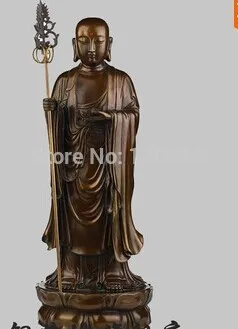 

Bronze statue copper Large bodhisattva ksitigarbha decoration buddha bronze statue buddha crafts decoration