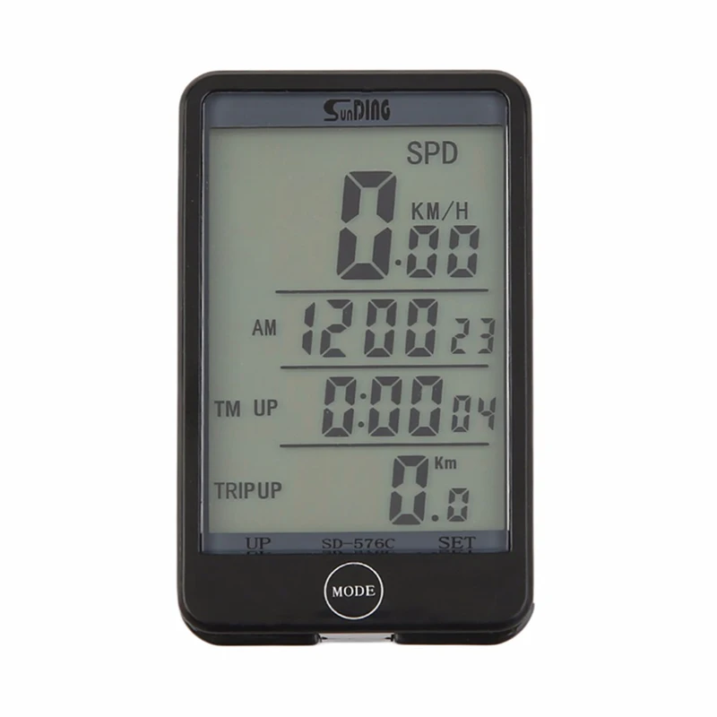 

Wireless Bicycle Computer Odometer Bike Stopwatch With LCD Backlight SD576C