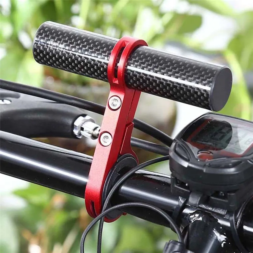 MTB Bike Bicycle Handlebar Extended Bracket Headlight Mount Bar