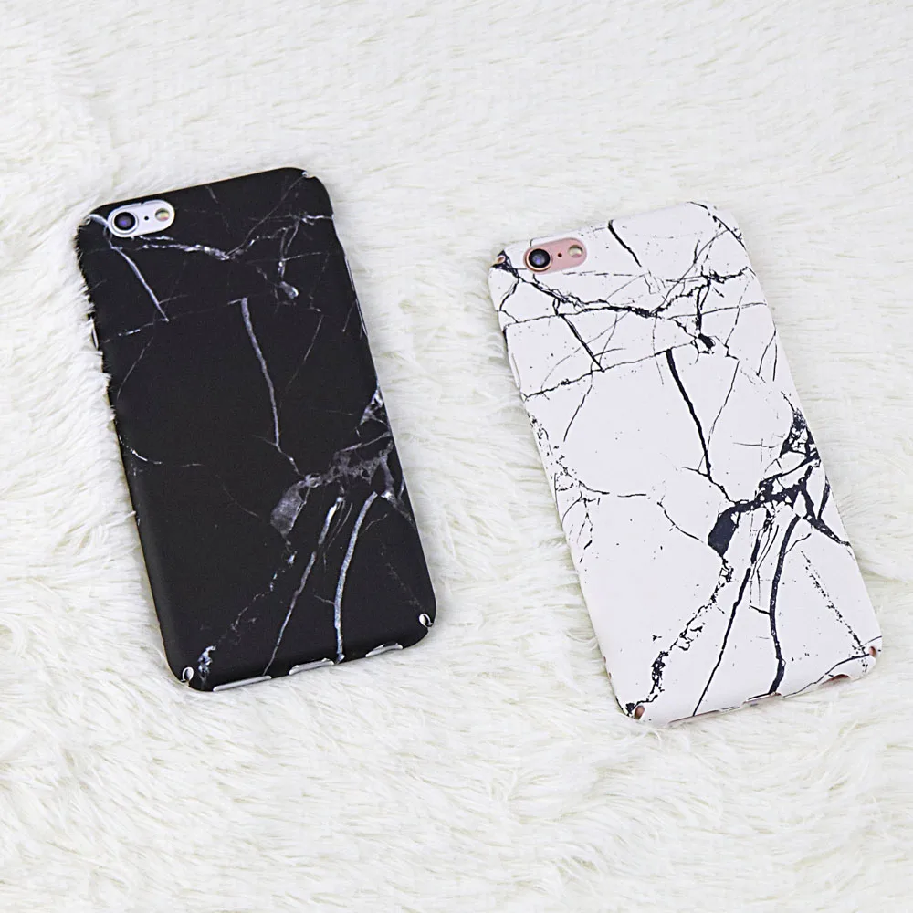 

Original Luxury Black White Marble Case For iPhone 6 6S Case Ultra-thin Hard PC Cover For iPhone 6Plus 6SPlus Anti-knock Case