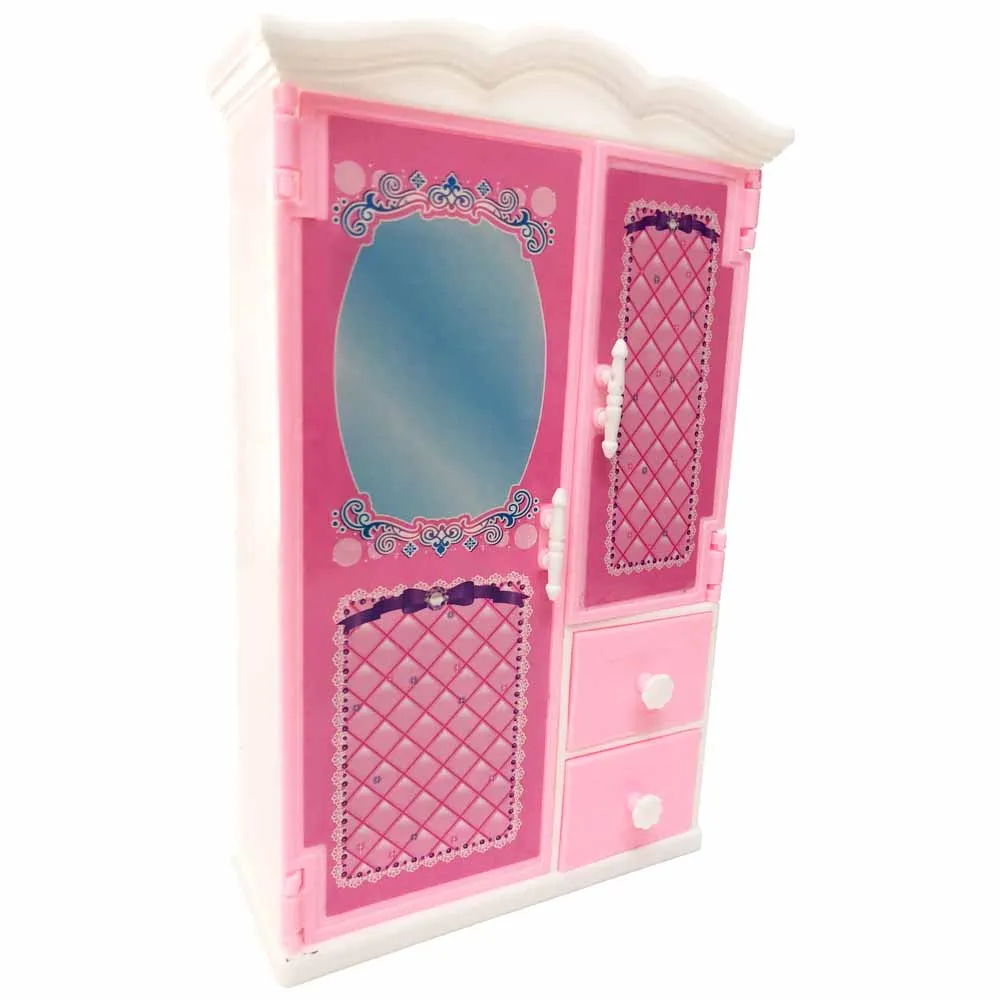 NK один набор кукольных аксессуаров гардероб принцессы для куклы Барби принцесса мечта мини мебель Детские Лучшие подарки 006A