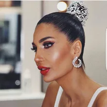 2 цвета Opation Мода AAA кубический цирконий большие круглые spakling серьги-гвоздики. Медная основа, женские Украшения