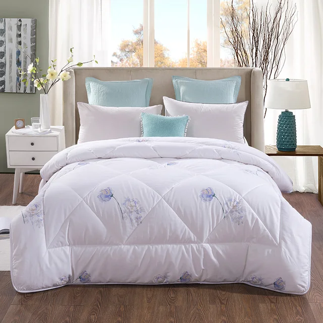 reine roi taille 100% nature coton couette chaude douce housse de
