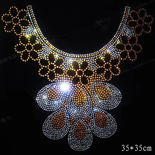 

Large flower design stone rhinestones motif transfer on design rhinestones fix hot fix rhinestone transfer motifs
