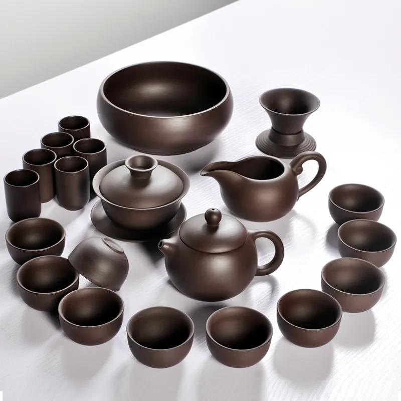 Лидер продаж Керамика из фиолетовой глины под Чай набор Кунг Фу горшок для заварки Xishi Gaiwan Чайник чашка в китайском стиле посуда высокое качество