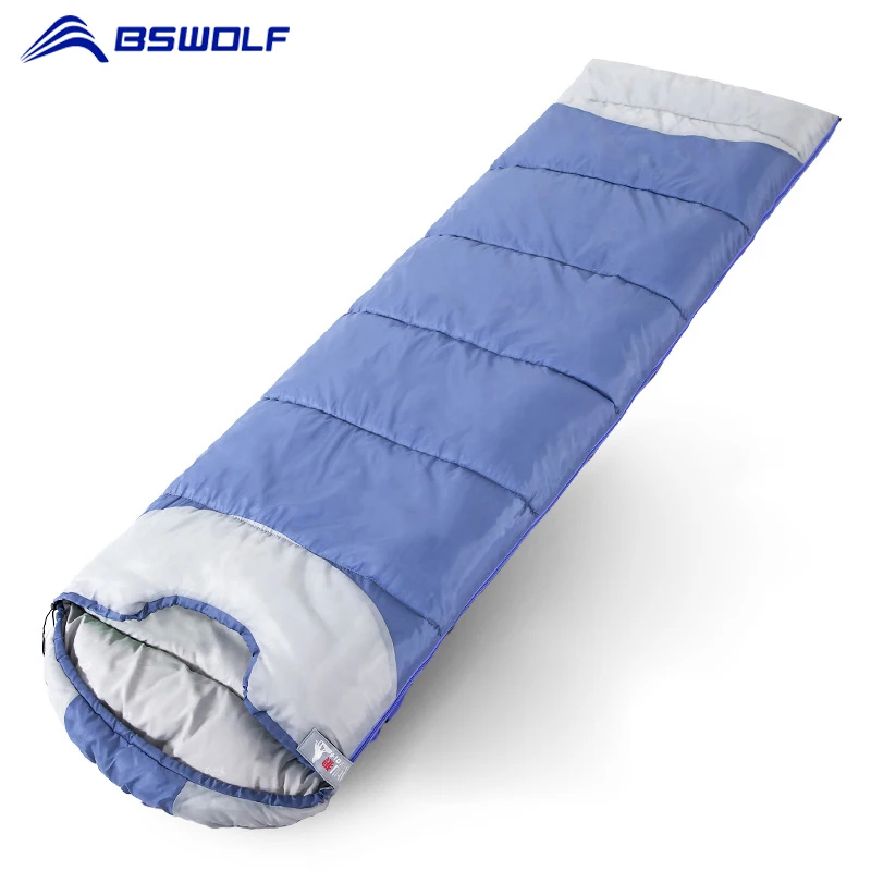 BSWolf образец Открытый спальный мешок для взрослых путешествия анти-грязный спальный мешок 190 T полиэстер u-образный дизайн может быть тепло