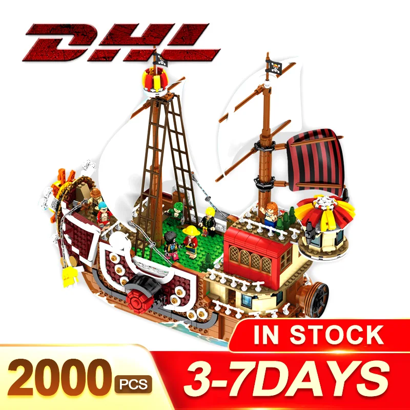 

DHL In stock compatible with One Piece Thousand Sunny Ship Luffy Nami Building Block Brick Toys For New Year Gift 3D2Y