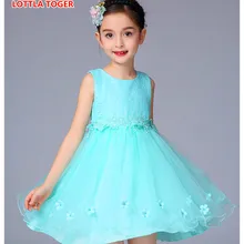 Цветок Блёстки принцесса малышей Эльза Обувь для девочек Платья из хлопка лето Хэллоуин для вечеринок для девушек платье-пачка Детские платья для Обувь для девочек одежда