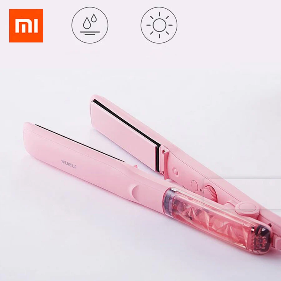 

Xiaomi Yueli Professional Vapor Steam Hair Straightener Curler Salon Personal Adults Use Hair Styling 5 Levels adjustable Temp