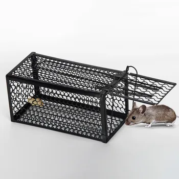 

1Pcs Rat Cage Mice Rodent Animal Control Catch Bait Hamster Mouse Trap Humane Live Home Rat Killer Cage 2018 New