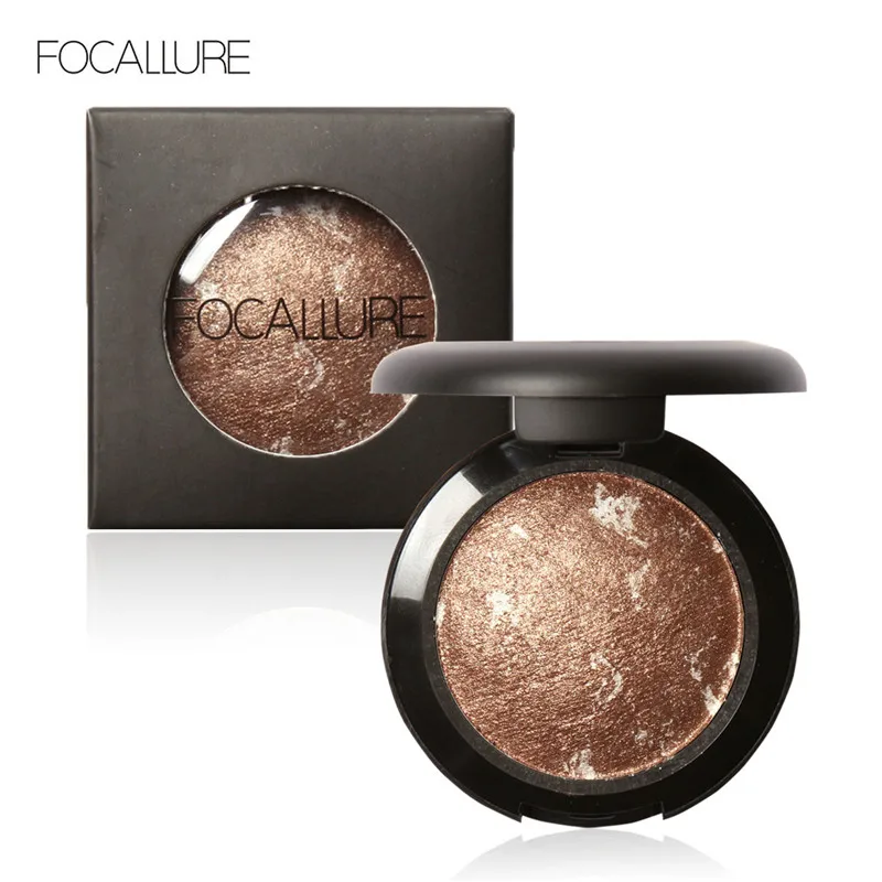 4 FOCALLURE 10 цветов запеченные тени для век Профессиональные Тени для век косметика инструменты Макияж Красота блеск мерцание - Цвет: 4