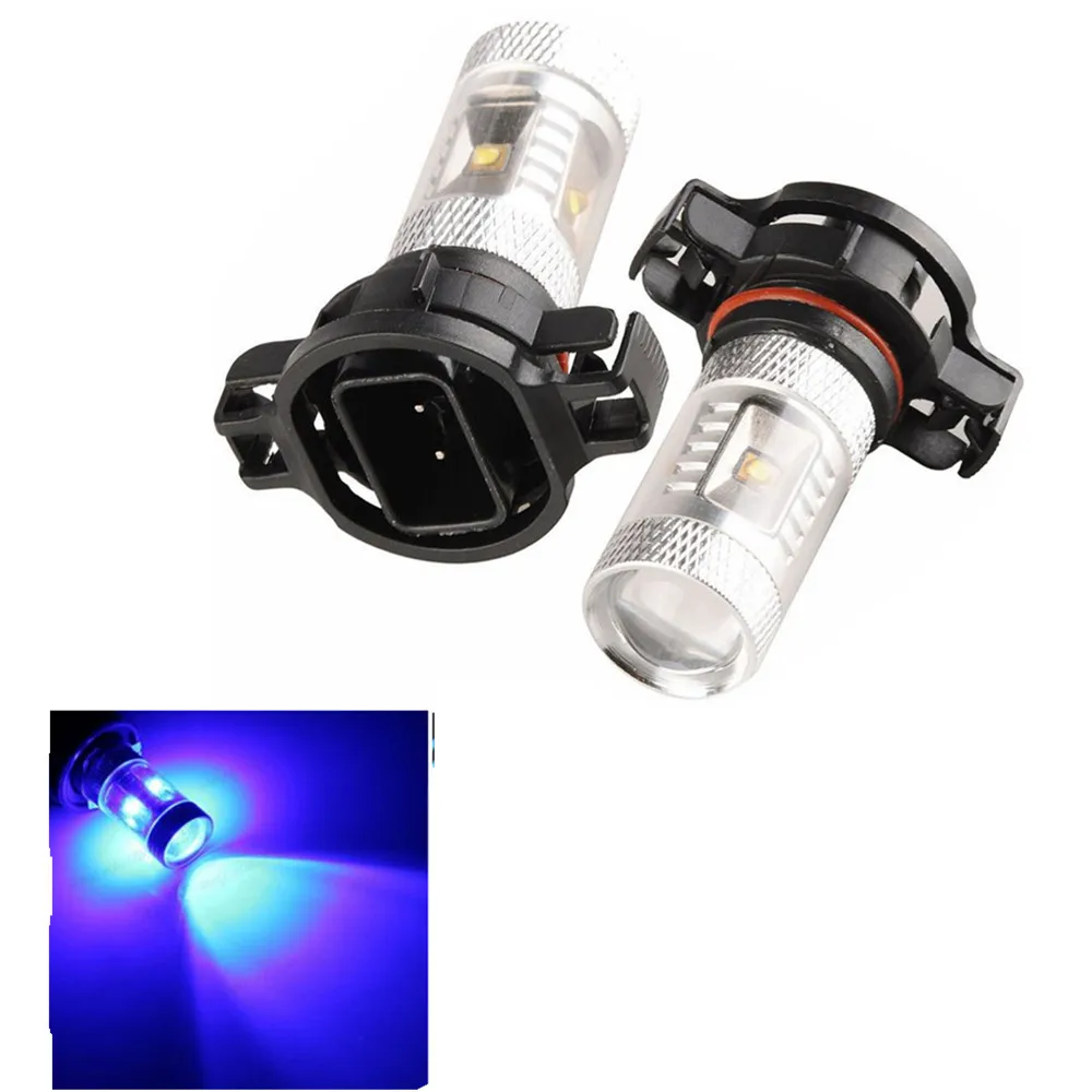 2pcs LED Bulbs H16 30W Blue Lamp Car Fog Light Bulb auto 12V 24V Daytime Running Lights car