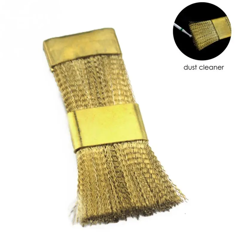 

1pc Nail Drill Bit Cleaning Brush Golden Color Portable For Electric Manicure Drills Copper Wire Drill Brusher Cleaner
