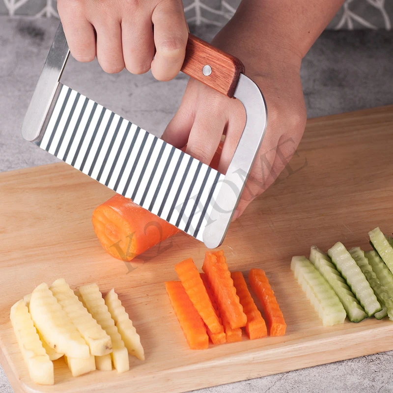 

Kitchen Potato Spiral Cutter Home Potato Chips Peeler Fruit Vegetable Spiral Cutters Premium Potato Crinkle Blade for DIY Fries