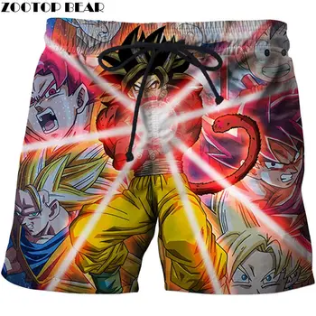 

Dragon Ball Glow Anime Men Beach Short Men Board Short Summer Plage Short Swimwear Male Casual Quick Dry DropShip ZOOTOP BEAR