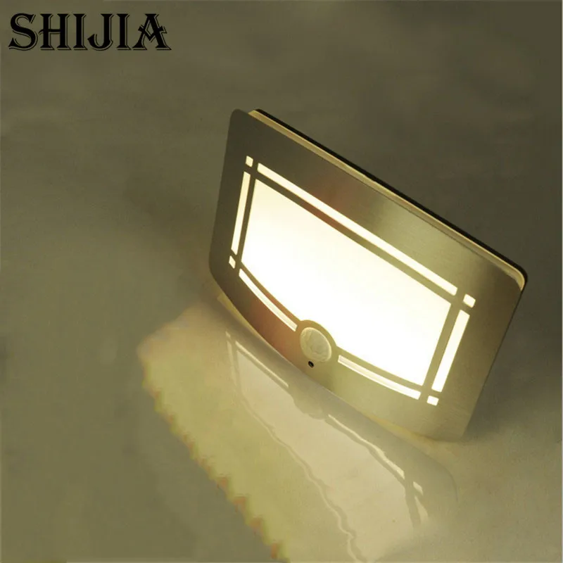

Wireless Infrared Motion Sensor Wall LED Night Light Novelty Battery Powered Porch Night Lamp Motion Sensor Light For Home