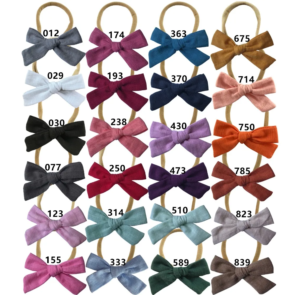 fabric bow headband 8cm 24 colors