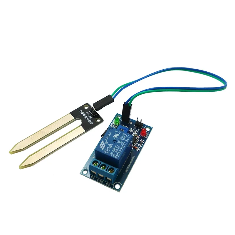 

DC 12V Soil Moisture Sensor Control Controller Relay Module Automatic Watering