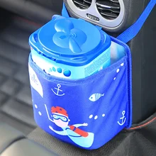 Multi-function Портативный Висячие складные герметичные универсальные дорожные Автомобильная корзина для мусора пакет для мусора Мусор милый мультфильм авто аксессуары