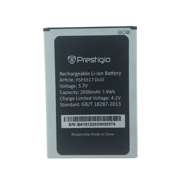 

10pcs/lot WISECOCO NEW 2000mAh Battery For Prestigio Wize NX3 PSP3517 DUO PSP 3517 PSP35O7 DUO Cellphone Bateria+Tracking Number