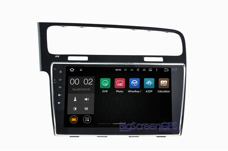 Excellent 10.1 Inch The newest Android 7.1 Quad Core GPS Navigation For  Volkswagen VW GOLF 7 2013 Stereo Multimedia Free Map Bluetooth 3