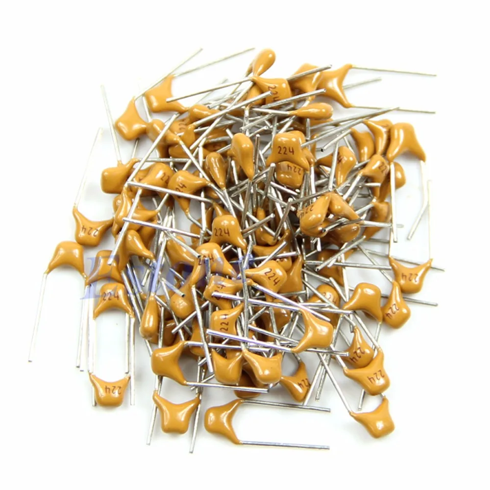 

100pcs 0.22uF 224 50V 5.08 Monolithic Ceramic Chip Capacitor New