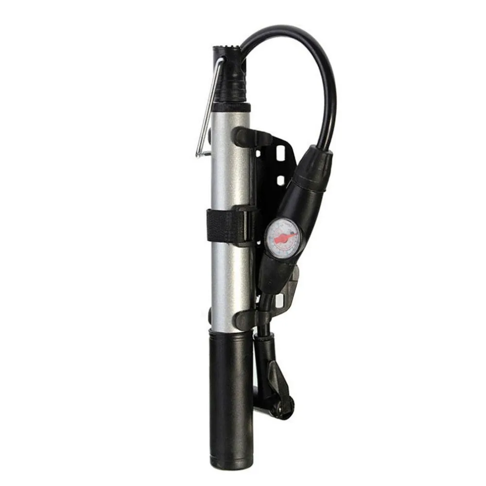 TSAI велосипедный ручной насос мини портативный алюминиевый сплав MTB горный велосипед шина высокого давления надувной воздушный насос черный