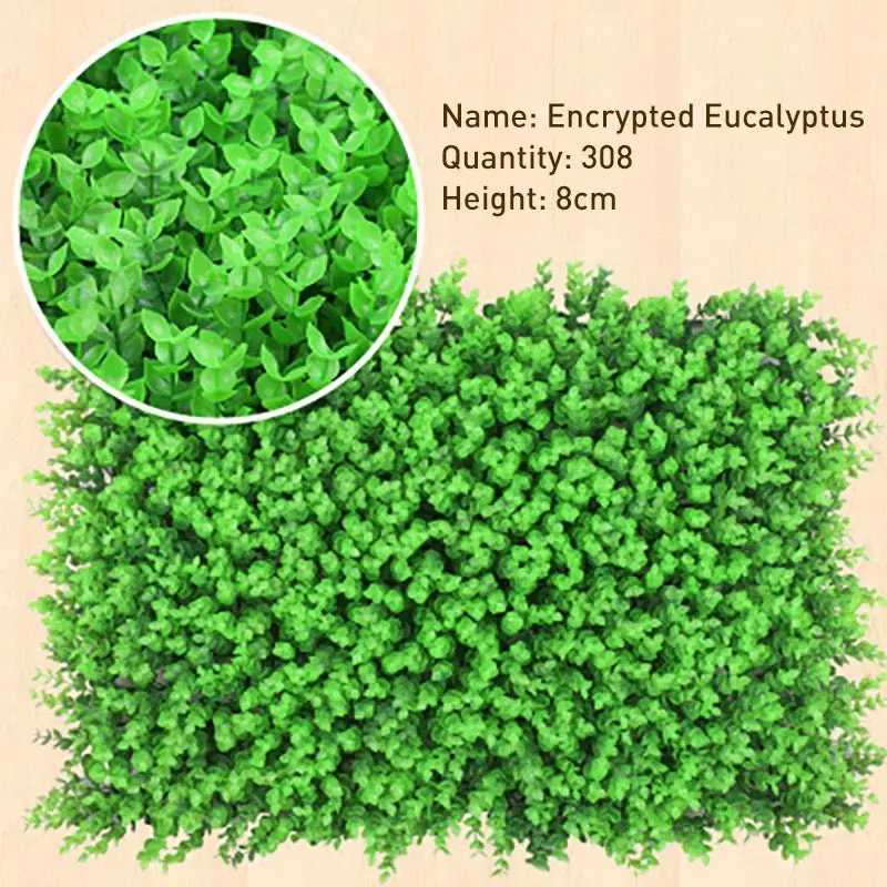 Искусственная трава зеленая посадка стены имитация растение для украшения стен гостиной фон цветок Eugali пластиковая лужайка балкон - Цвет: Style 02 1PCS