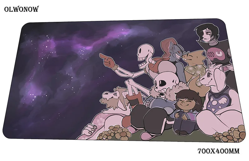 Undertale коврик для мыши 700x400x3 мм игровой коврик для мыши большой коврик для геймера аниме компьютерная настольная клавиатура со встроенной мышью толстые большие игровые коврики