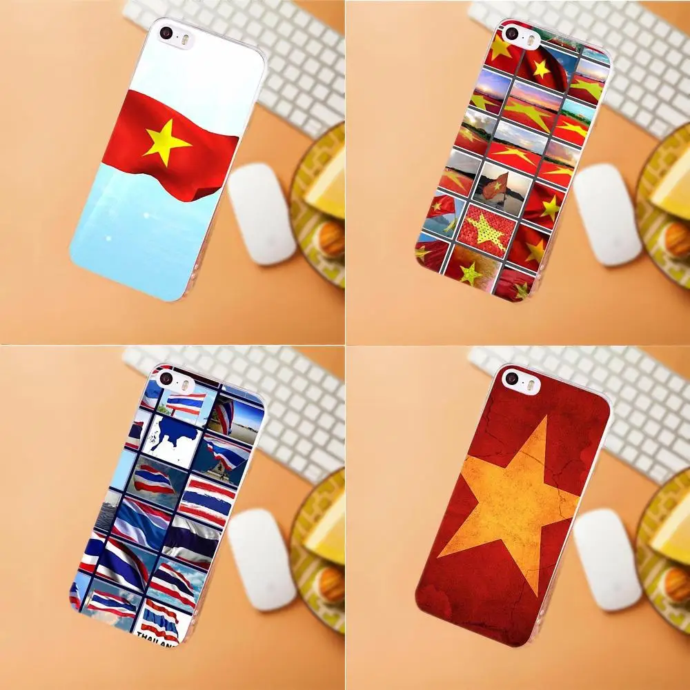 National Flag Vietnam Thailand Printing For iPhone X 4 4S