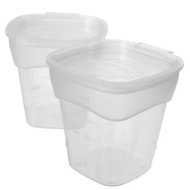 8x70ml Baby Box Weaning Food Storage Containers Freezing Cubes Feeding Pots Tray Storage Gruel Rice BPA Free  For Kids Childern