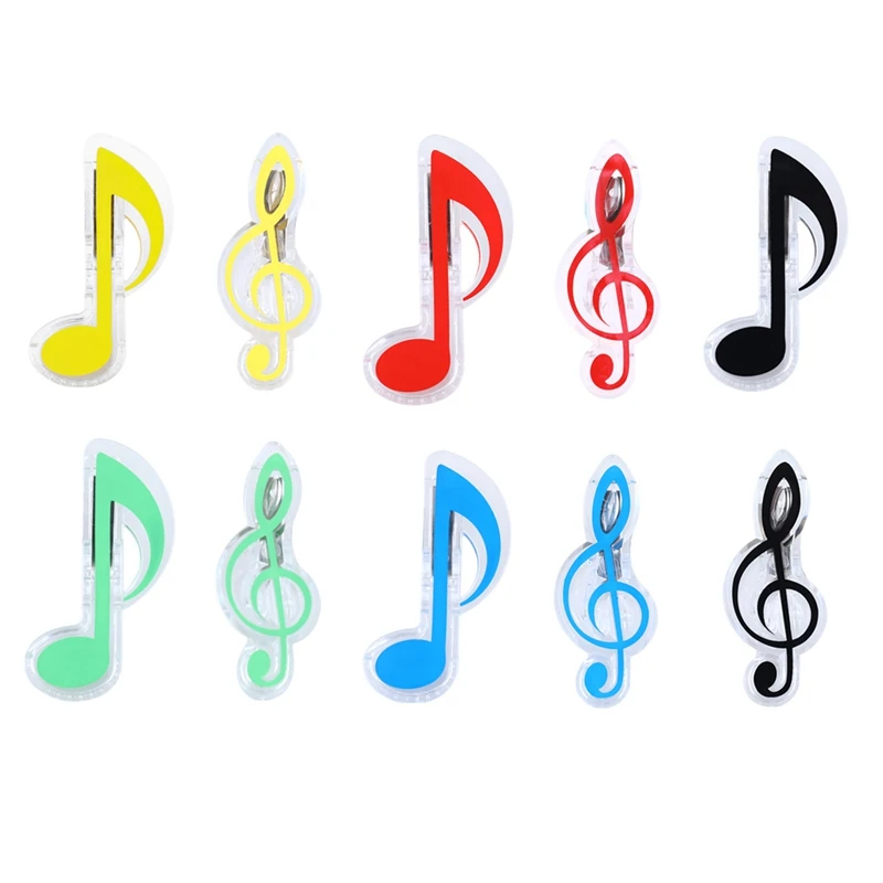 

1 Pcs Creative Plastic Music Book Page Clip Book Note Clip Treble Clef Clip Bookmarks Piano Clamps