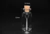 20X 15ml 20ml 23ml 25ml 30ml 50ml 110ml Glass Bottle Vial Empty Sample Jar with Cork Message Vial Wedding Wish Bottle glass jar 5
