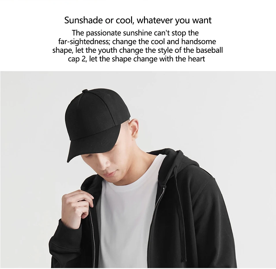Original Xiaomi Mi Baseball Cap Unisex Popular Design Sweat Absorption Reflective Adjustable Snapback Hip Hop For Men and Women2