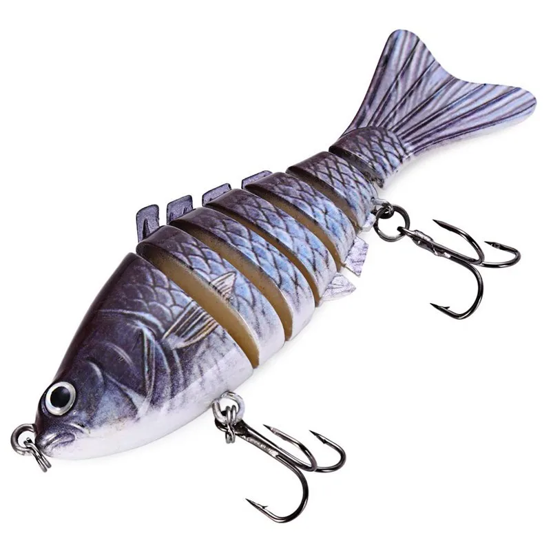  7 Segment 10cm 15.27g 3D Hard Plastic Swim Bait Fishing Lures Crank Bait Wobbler Sinking Fishing Lu